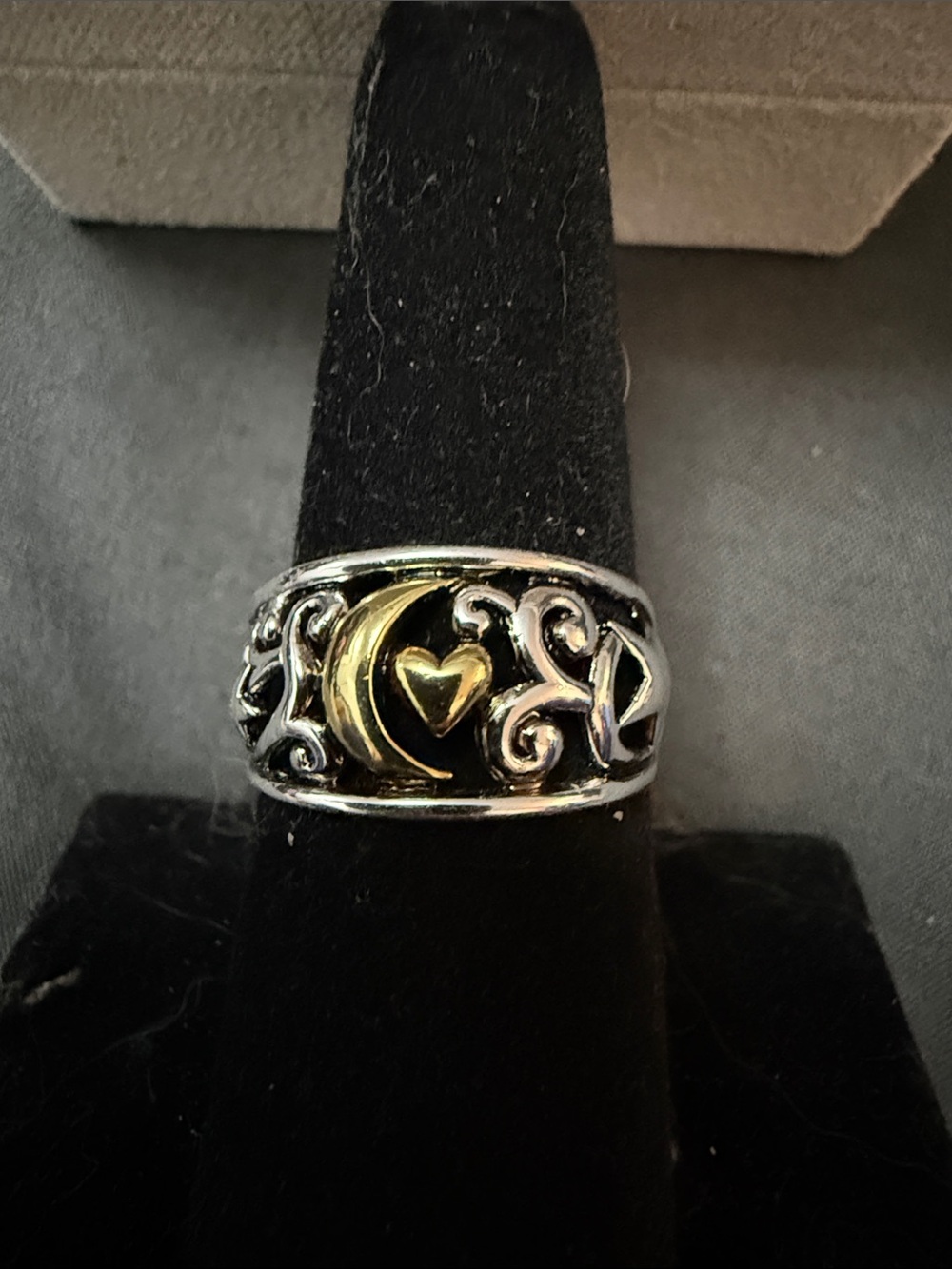 Vintage I love you to the moon and back 925 ring
